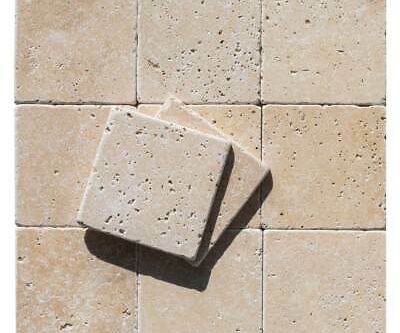 Travertino Envejecido Bombo (14x14x2 cm)