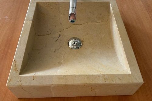 Lavabo Crema Dorado